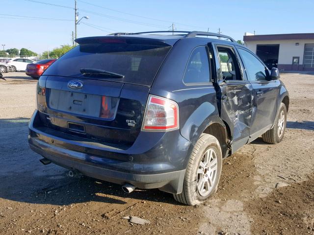 2FMDK48C08BA08123 - 2008 FORD EDGE SEL BLUE photo 4