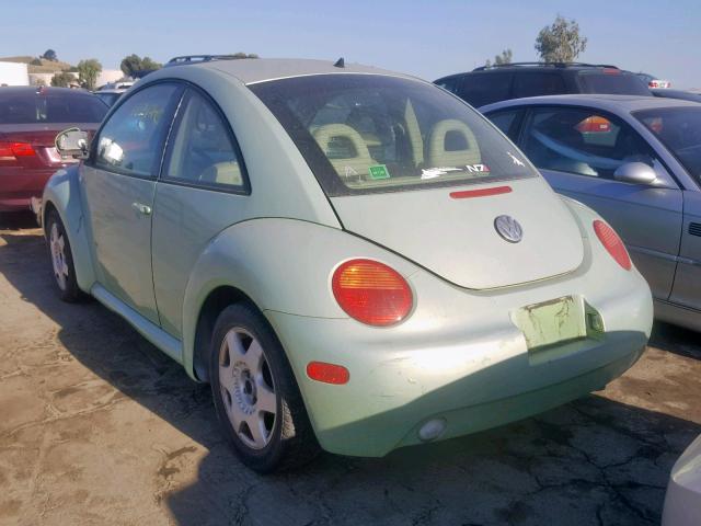 3VWCC21C1YM446396 - 2000 VOLKSWAGEN NEW BEETLE მწვანე ფოტო 3