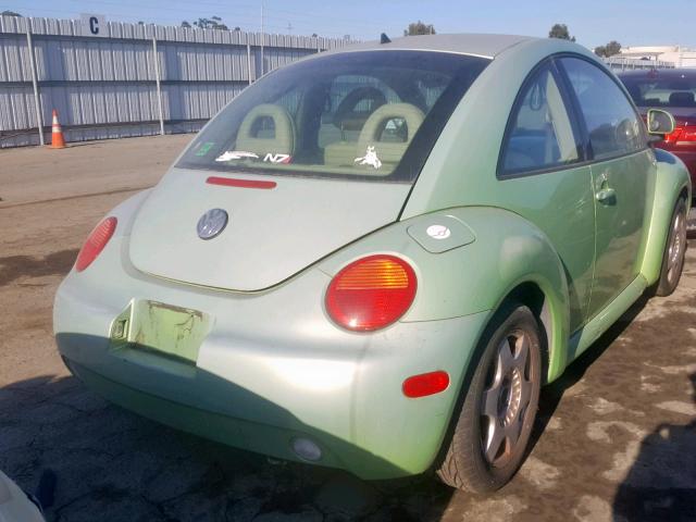 3VWCC21C1YM446396 - 2000 VOLKSWAGEN NEW BEETLE მწვანე ფოტო 4