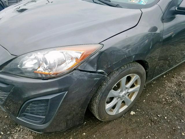 JM1BL1VG5B1380994 - 2011 MAZDA 3 I GRAY photo 9