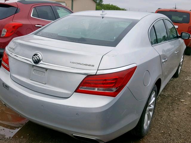 1G4GB5G38EF294155 - 2014 BUICK LACROSSE SILVER photo 4