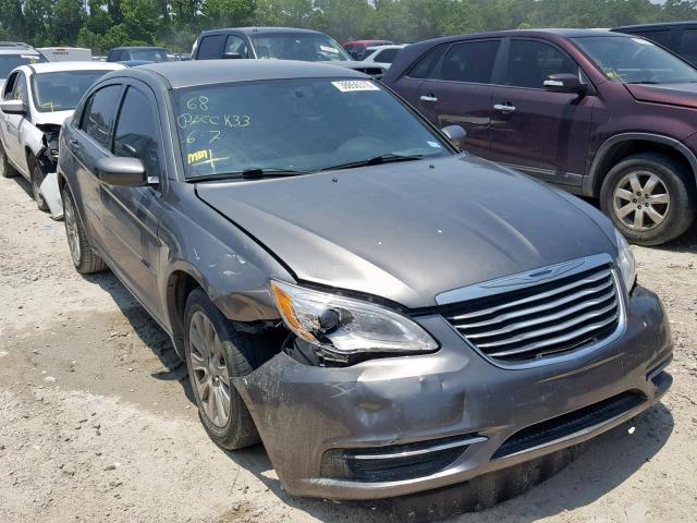 1C3CCBAB5CN215403 - 2012 CHRYSLER 200 LX GRAY photo 1