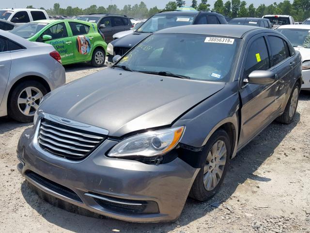 1C3CCBAB5CN215403 - 2012 CHRYSLER 200 LX GRAY photo 2