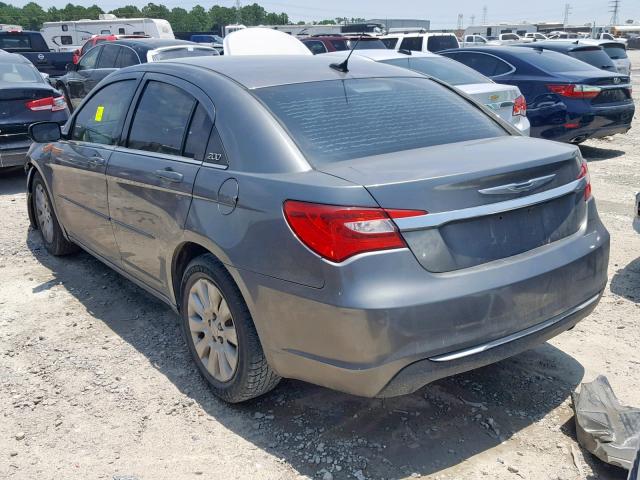 1C3CCBAB5CN215403 - 2012 CHRYSLER 200 LX GRAY photo 3