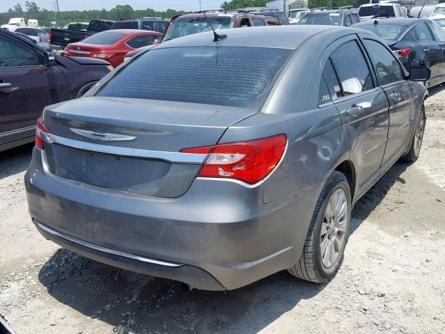 1C3CCBAB5CN215403 - 2012 CHRYSLER 200 LX GRAY photo 4