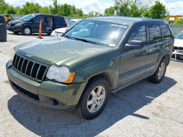 1J8GR48K38C173810 - 2008 JEEP GRAND CHER GREEN photo 2