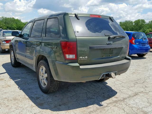 1J8GR48K38C173810 - 2008 JEEP GRAND CHER GREEN photo 3