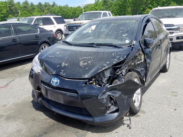 JTDKDTB3XE1558543 - 2014 TOYOTA PRIUS C BLACK photo 9