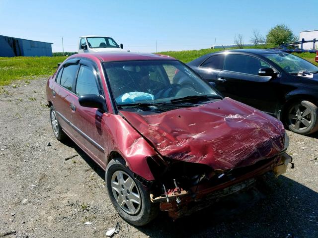 2HGES16345H013832 - 2005 HONDA CIVIC DX V RED photo 1