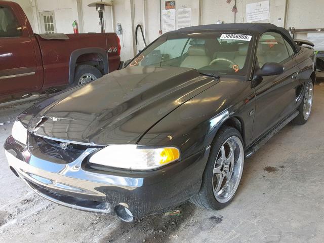 1FALP45T4SF144319 - 1995 FORD MUSTANG GT BLACK photo 2