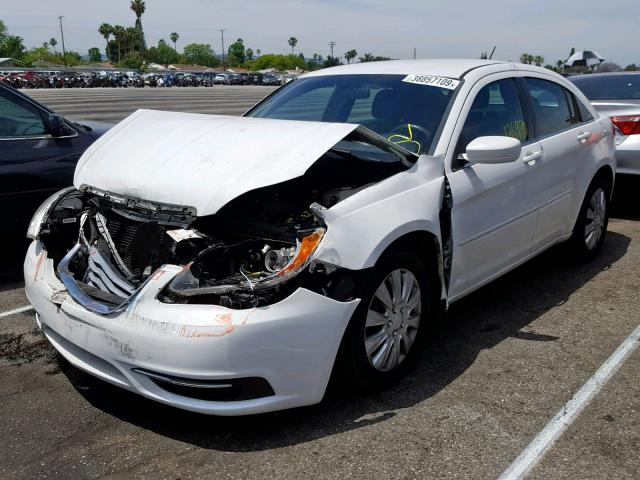 1C3CCBAB4CN202321 - 2012 CHRYSLER 200 LX WHITE photo 2