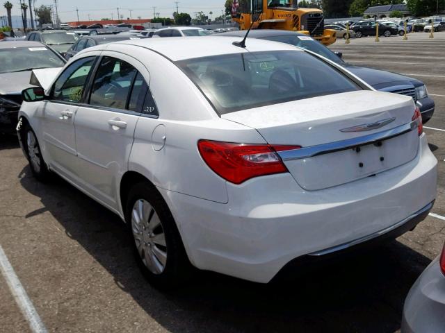 1C3CCBAB4CN202321 - 2012 CHRYSLER 200 LX WHITE photo 3