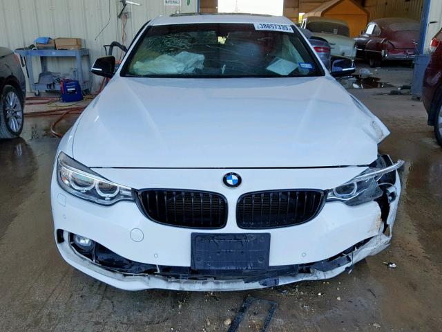 WBA3N5C51EK196204 - 2014 BMW 428 XI WHITE photo 9