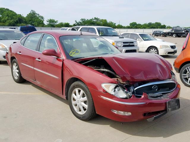 2G4WD532651273007 - 2005 BUICK LACROSSE C MAROON photo 1