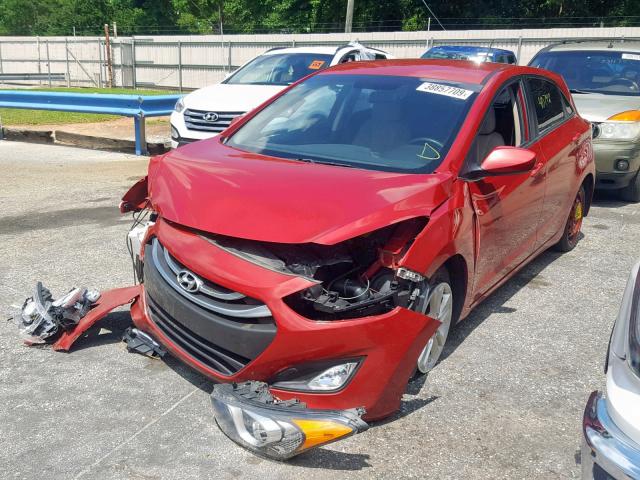 KMHD35LH7EU201767 - 2014 HYUNDAI ELANTRA GT RED photo 2