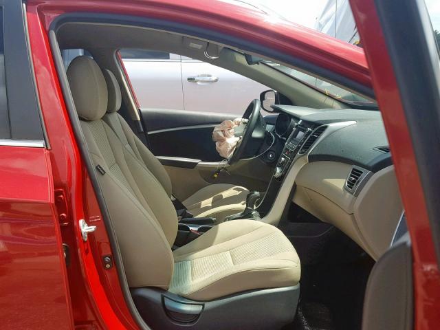 KMHD35LH7EU201767 - 2014 HYUNDAI ELANTRA GT RED photo 5