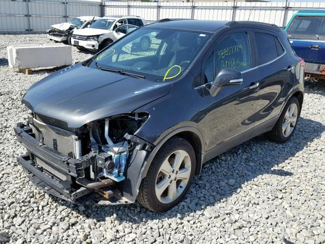 KL4CJASB7GB560119 - 2016 BUICK ENCORE GRAY photo 2