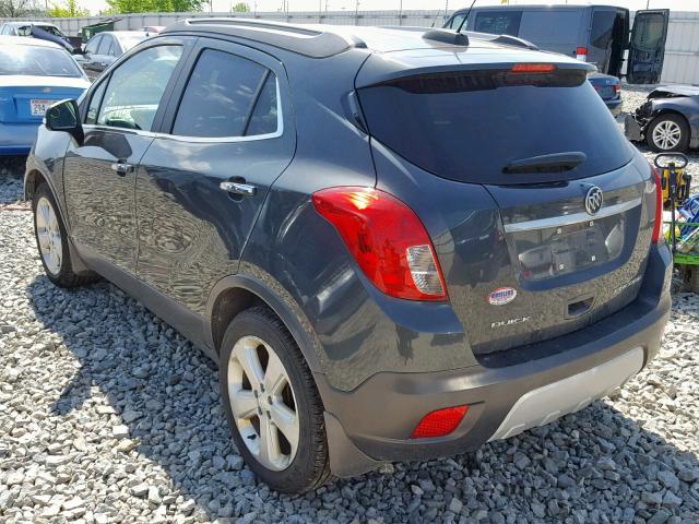 KL4CJASB7GB560119 - 2016 BUICK ENCORE GRAY photo 3