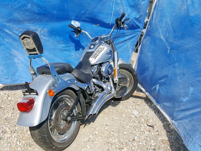 1HD1BXV11EB051624 - 2014 HARLEY-DAVIDSON FLSTF FATB SILVER photo 4