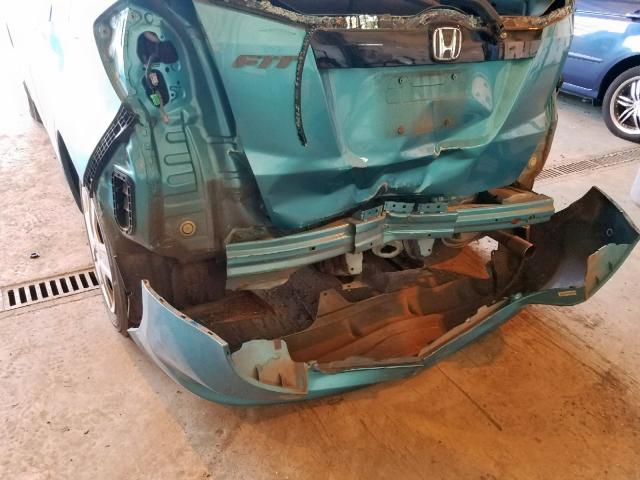 JHMGE8H32DC003207 - 2013 HONDA FIT TEAL photo 9