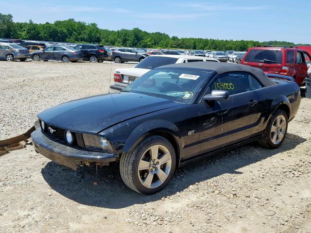 1ZVFT85H365112542 - 2006 FORD MUSTANG GT BLACK photo 2