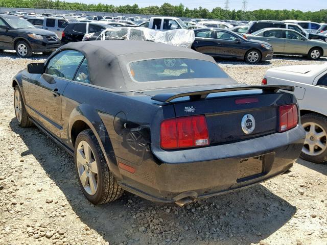 1ZVFT85H365112542 - 2006 FORD MUSTANG GT BLACK photo 3