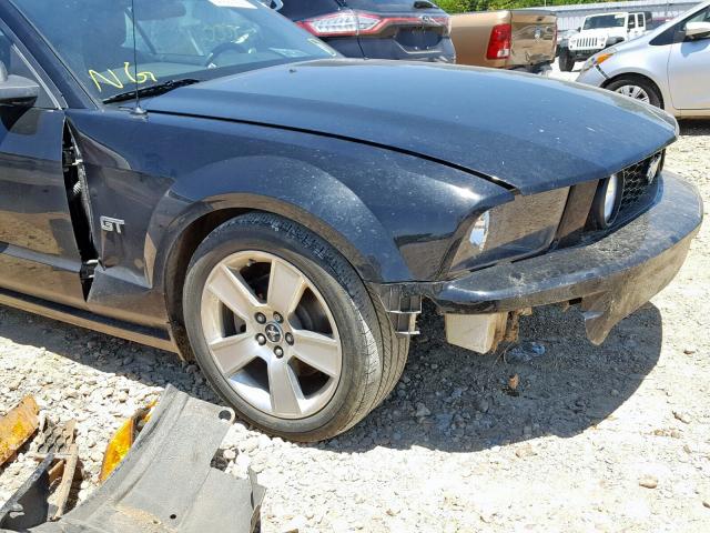 1ZVFT85H365112542 - 2006 FORD MUSTANG GT BLACK photo 9