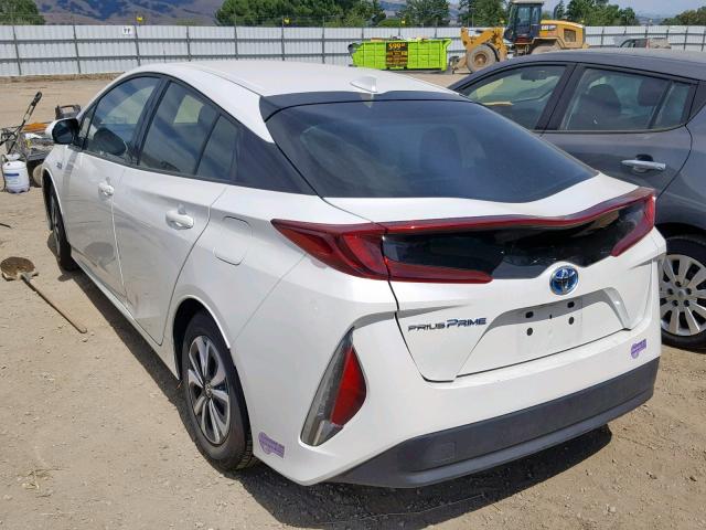 JTDKARFP7J3101275 - 2018 TOYOTA PRIUS PRIM 白色 照片 3