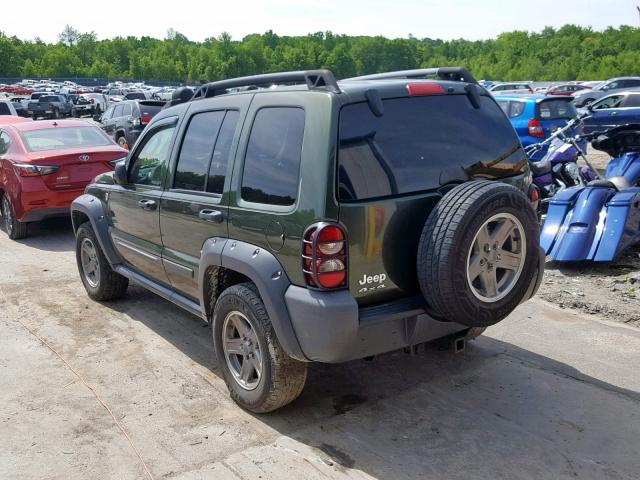 1J4GL38K56W215144 - 2006 JEEP LIBERTY RE GREEN photo 3