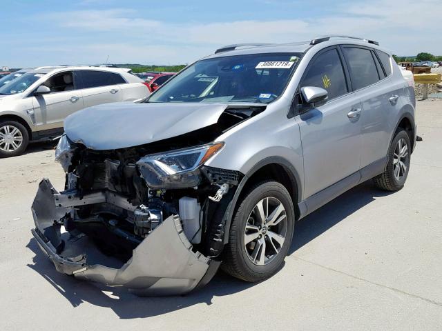 JTMWFREV7JJ187721 - 2018 TOYOTA RAV4 ADVEN SILVER photo 2