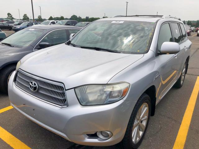 JTEEW44A682001860 - 2008 TOYOTA HIGHLANDER SILVER photo 2