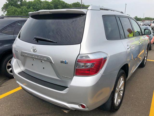 JTEEW44A682001860 - 2008 TOYOTA HIGHLANDER SILVER photo 4