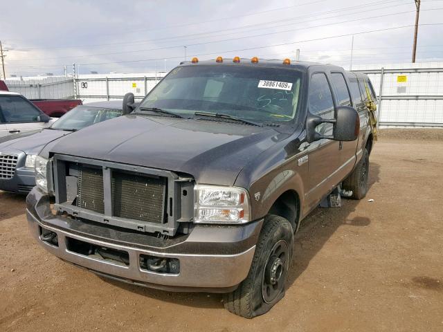 1FTWW31Y96EA23741 - 2006 FORD F350 SRW S BROWN photo 2