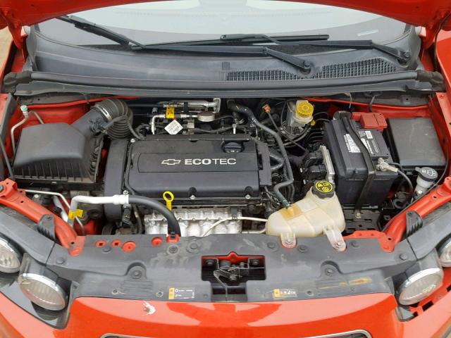 1G1JA6SH3C4226207 - 2012 CHEVROLET SONIC LS RED photo 7