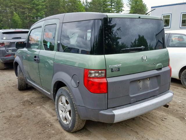 5J6YH285X4L027440 - 2004 HONDA ELEMENT EX GREEN photo 3