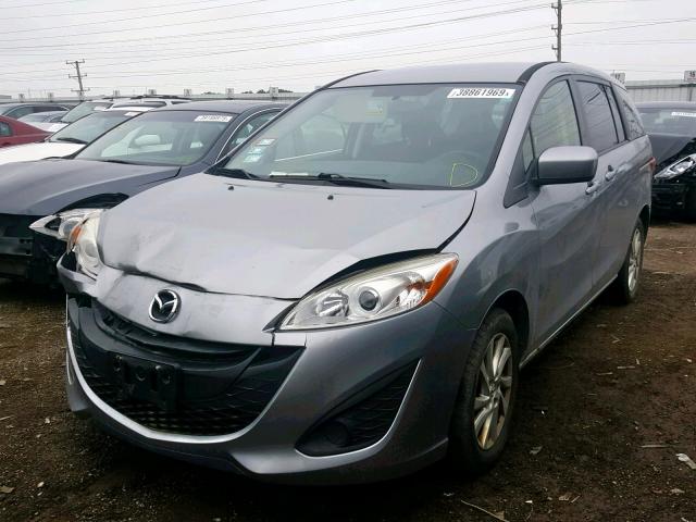 JM1CW2BL7C0129999 - 2012 MAZDA 5 GRAY photo 2