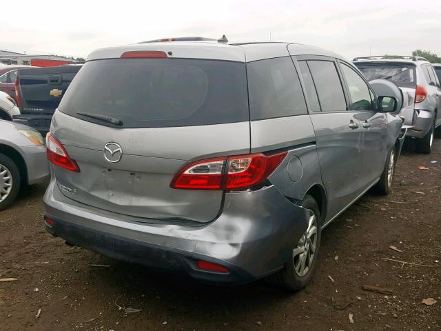 JM1CW2BL7C0129999 - 2012 MAZDA 5 GRAY photo 4