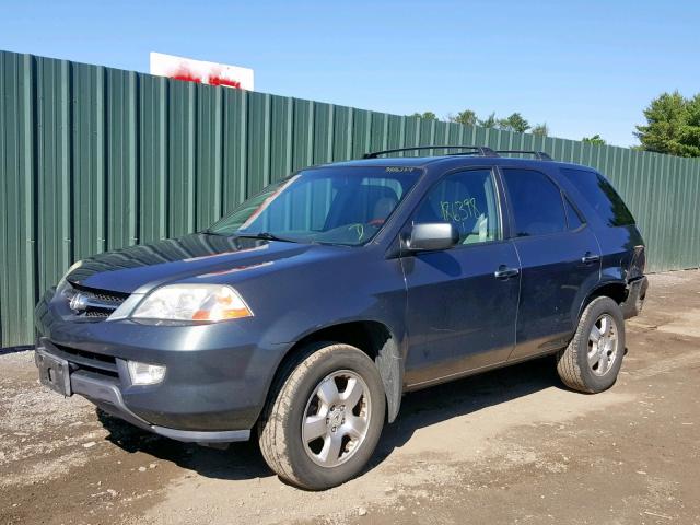 2HNYD18283H524770 - 2003 ACURA MDX GRAY photo 2