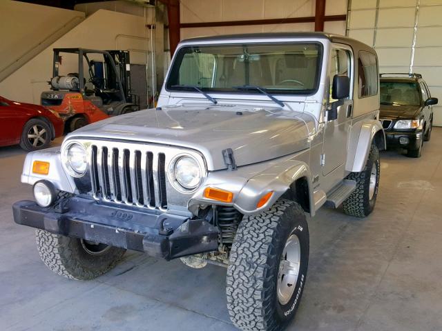 1J4FA44S75P383521 - 2005 JEEP WRANGLER / SILVER photo 2