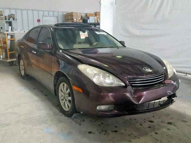 JTHBF30G125001636 - 2002 LEXUS ES 300 BURGUNDY photo 1