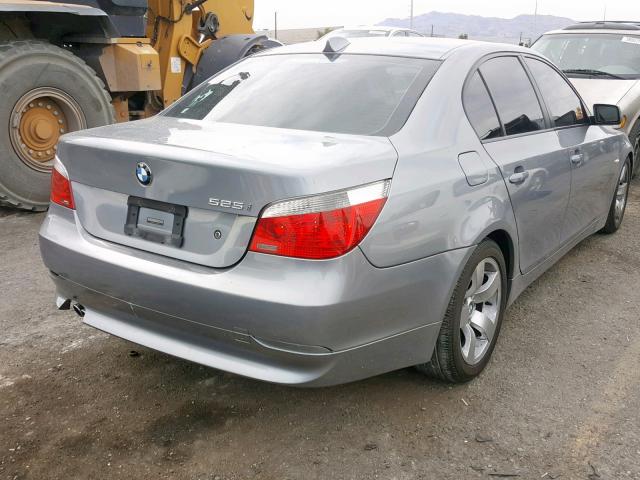 WBANA53575B863314 - 2005 BMW 525 I GRAY photo 4