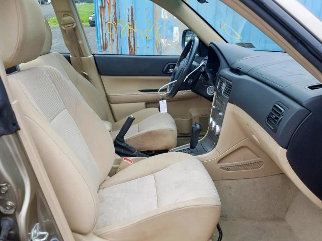 JF1SG65688H711761 - 2008 SUBARU FORESTER 2 TAN photo 5