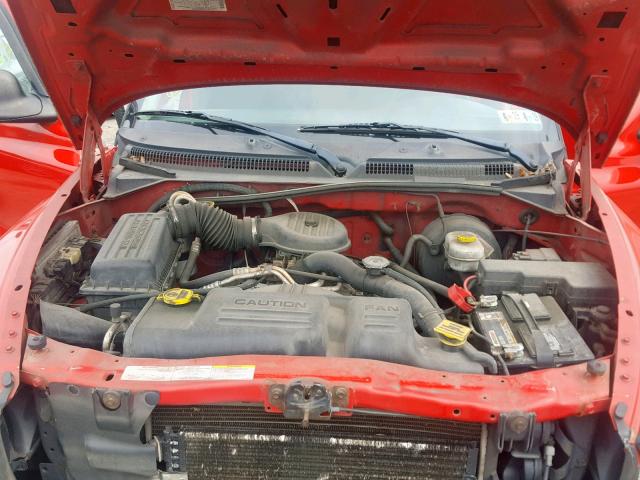 1D7HG38X93S181924 - 2003 DODGE DAKOTA QUA RED photo 7