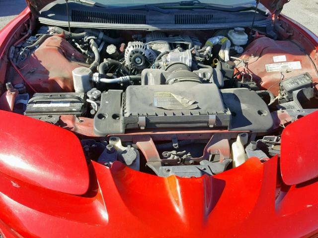 2G2FS22K512113302 - 2001 PONTIAC FIREBIRD RED photo 7