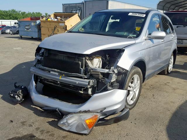 JHLRE3H79BC001504 - 2011 HONDA CR-V EXL SILVER photo 2