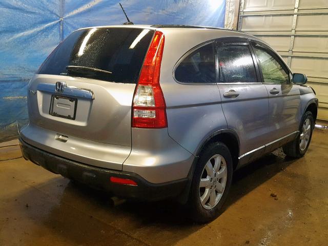 JHLRE48798C073284 - 2008 HONDA CR-V EXL SILVER photo 4