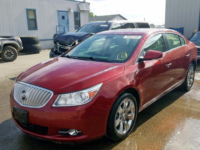 1G4GD5ED8BF221739 - 2011 BUICK LACROSSE C RED photo 2