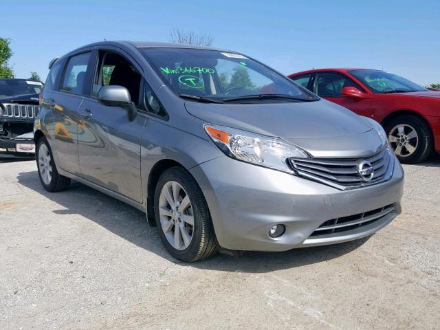 3N1CE2CP3EL366700 - 2014 NISSAN VERSA NOTE SILVER photo 1