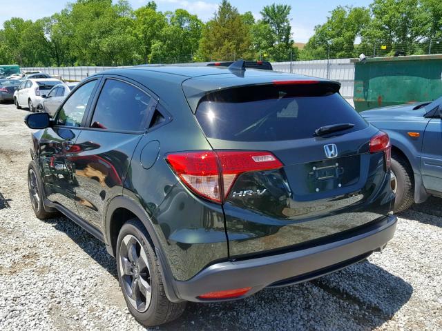 3CZRU5H59JM701783 - 2018 HONDA HR-V EX GREEN photo 3