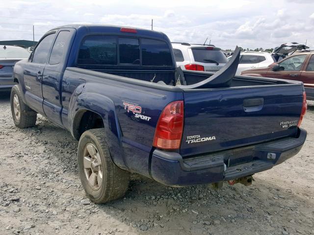 5TETU62N65Z102147 - 2005 TOYOTA TACOMA PRE BLUE photo 3